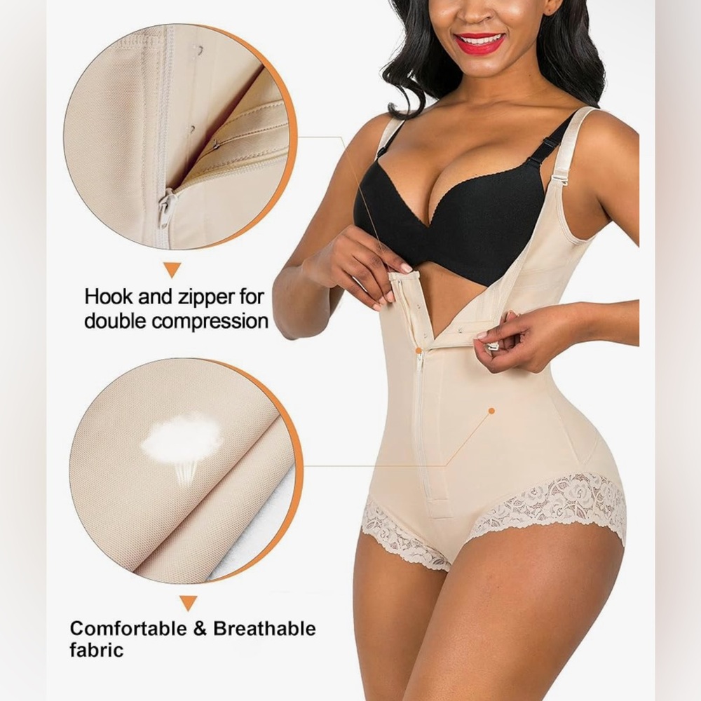 SHAPERX Fajas Colombianas Shapewear Postpartum TummyControl Butt Lifter Bodysuit